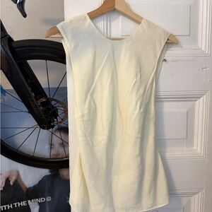 St. Agni Ivory Sleeveless Blouse